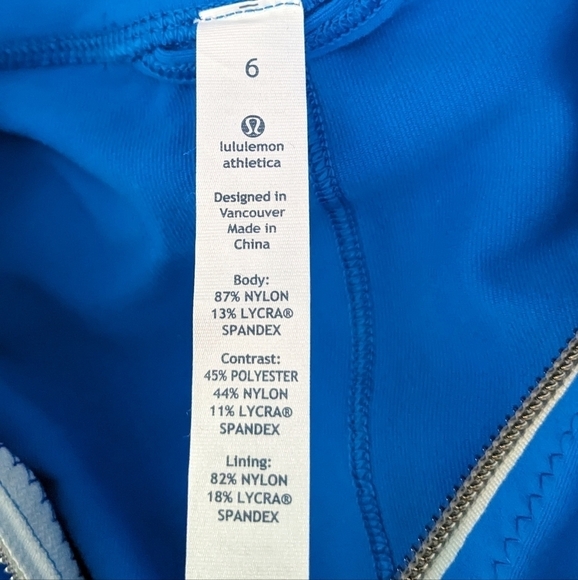 Lululemon Blue Daily Yoga Jacket Size 6 New - Picture 7 of 7